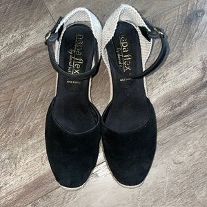 Napa Flex Electra Leather espadrille wedges by David Tate